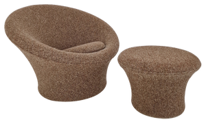 Set of Mushroom Armchair and Ottoman by Pierre Paulin for Artifort, 1960s