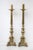 Metal Baroque Style Empire Altar Brass Candlesticks S/2 For Sale - Image 7 of 7