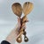 Early 20th Century Maasai Olivewood Serving Spoon and Fork Set Kenya For Sale - Image 9 of 10