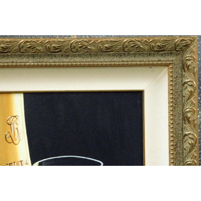 Impressionist Thomas Stiltz "Champagne of Kings" Wine Giclee Canvas Signed Artwork Framed For Sale - Image 3 of 5