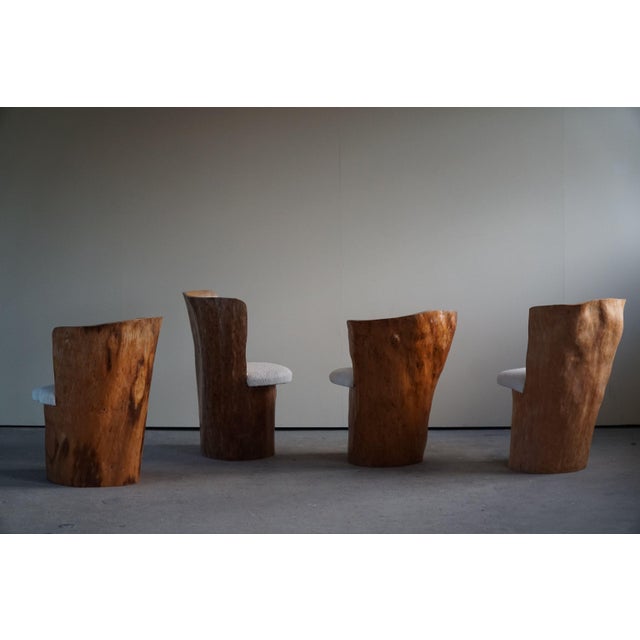 Scandinavian Modern Stump Dining Chairs, Sweden, 1980s, Set of 4 For Sale - Image 17 of 18