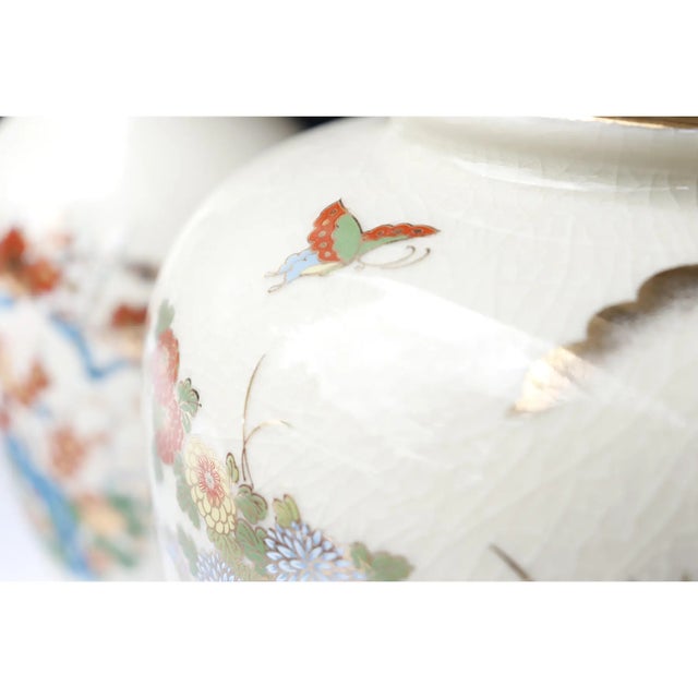 Japanese Japanese Imari Style Vases - Set of 2 For Sale - Image 3 of 7