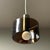 Metal Italian Space Age Smoked Acrylic Ceiling Light, 1970s For Sale - Image 7 of 12