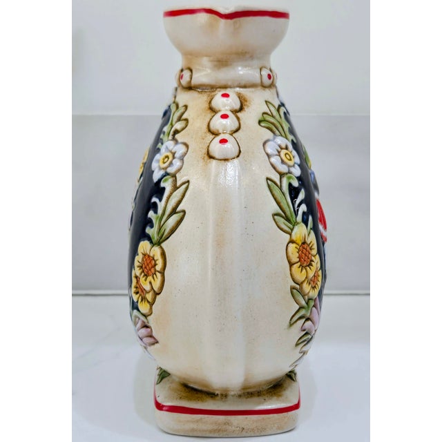 Ceramic 1970s Ceramarte Bavarian Courting Couple Ceramic Decanter & 6 Shot Glasses For Sale - Image 7 of 14