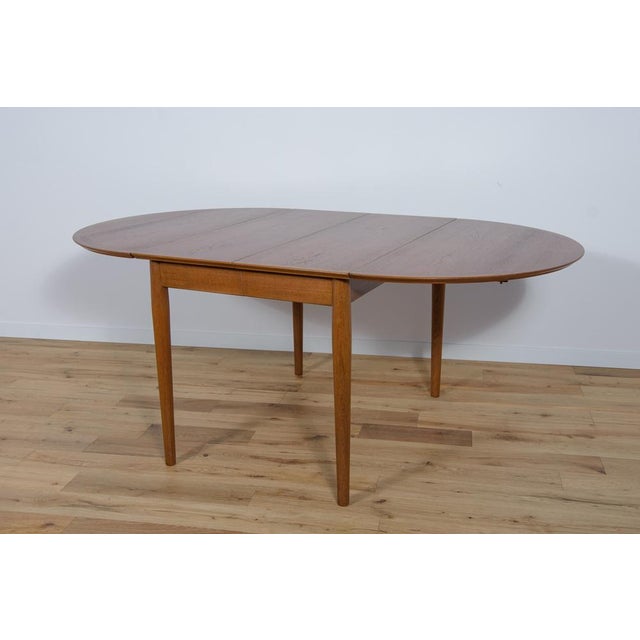 Wood Mid-Century Danish Extendable Dining Table in Teak, 1960s For Sale - Image 7 of 18