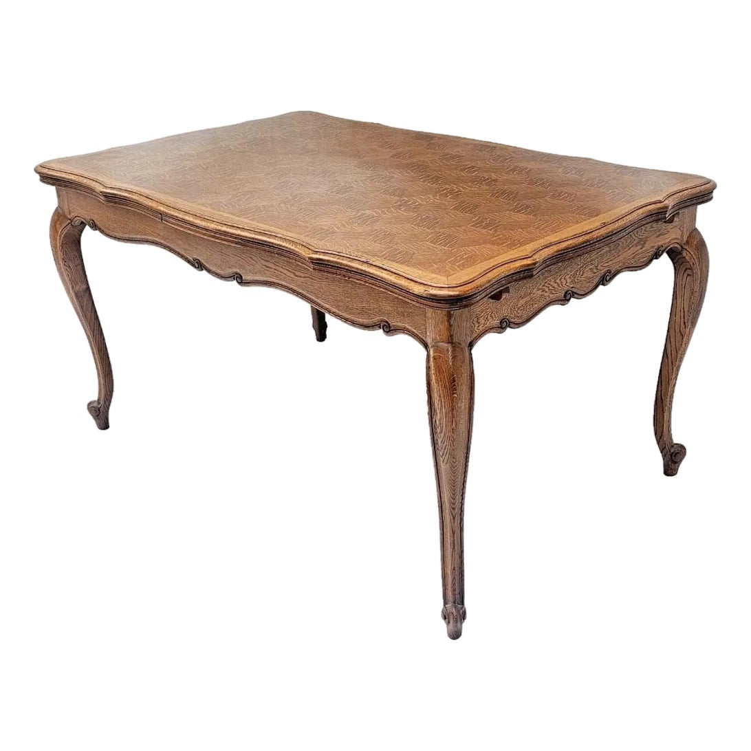 フランス アンティーク Height Adjust oak Table テーブル Height