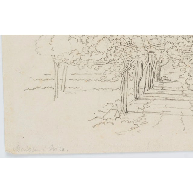 G. Lory, Villa in Nice, 1820, Pencil For Sale - Image 4 of 5