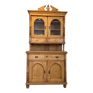 Wilhelminian Style Wood Cupboard For Sale