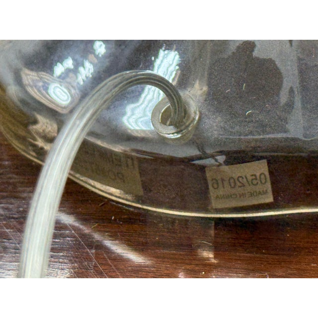Bassett Furniture Gable Glass Table Lamp For Sale - Image 11 of 12