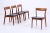 Mid-Century Danish Leather and Teak Chairs by R. Borregaard for Viborg, Set of 4 For Sale - Image 11 of 11