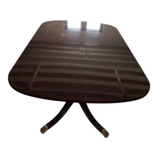 Late 20th Century Councill Mahogany Double Pedestal Dining Table For Sale