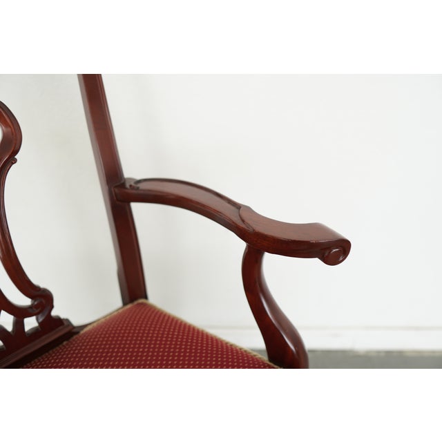 Vintage Chippendale-Style Dining Chairs (Set of 8) For Sale - Image 15 of 16