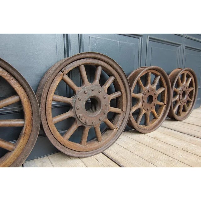 Vintage Car Spokes, Set of 4 For Sale - Image 11 of 13