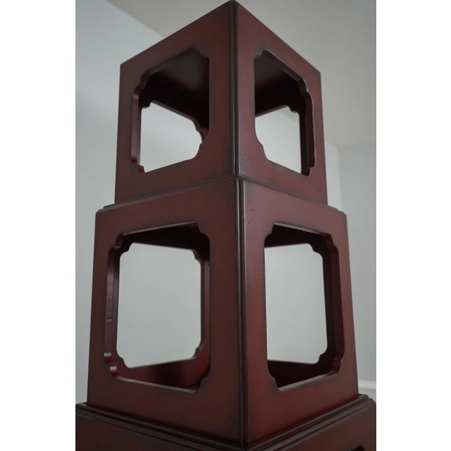 Baker Furniture Company Baker Milling Road Modern Stacking Cube Tables Etagere For Sale - Image 4 of 11