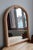Art Deco Style Powder Pink Arched Wall Mirror with Moulded Frame, 1980s For Sale - Image 3 of 9