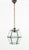 1950s Mid-Century Pendant in Brass and Beveled Glass in the style of Adolf Loos, Italy, 1950s For Sale - Image 5 of 12