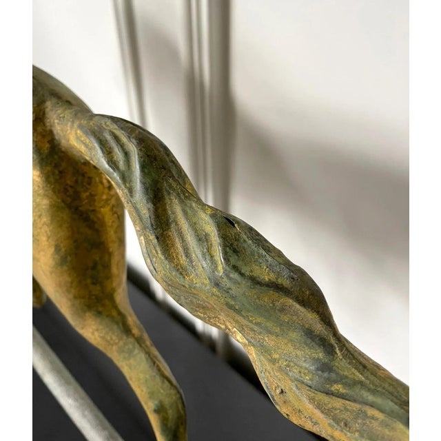 Late 19th Century Running Horse Weathervane on Display Stand For Sale - Image 5 of 13