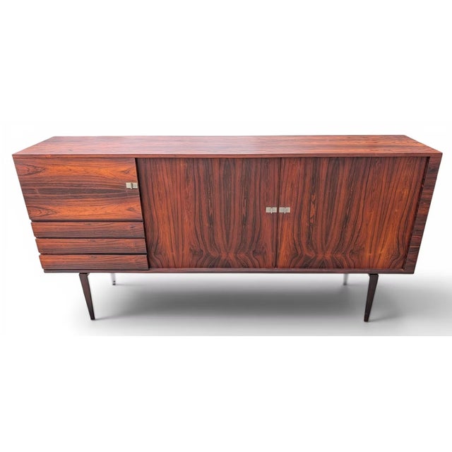 H.W. Klein By Bramin Sideboard / Credenza w Tambour Doors - The H.W. Klein Sideboard, designed by Norwegian-born designer...