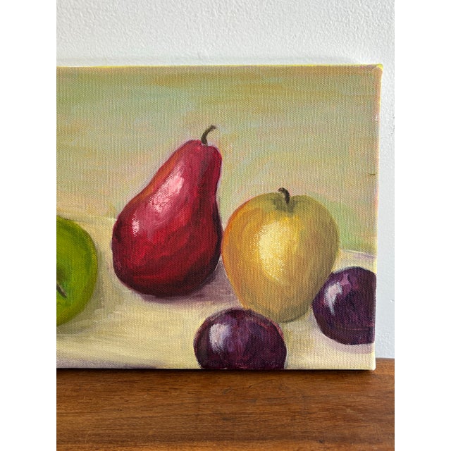Late 20th Century Fruit Still Life Oil Painting - Unsigned For Sale - Image 4 of 7