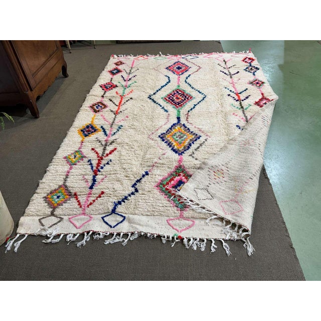 Azilal Berber Moroccan Handmade Wool Rug For Sale - Image 6 of 14