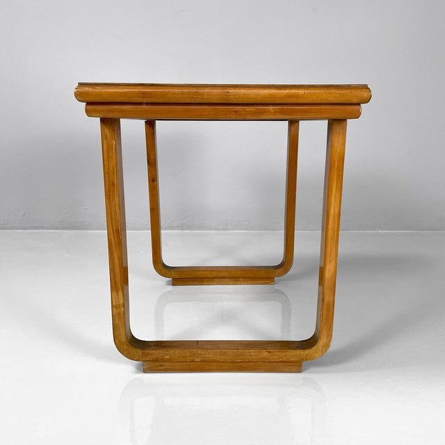 Italian Art Deco Wooden Coffee Table, 1940s For Sale - Image 4 of 16