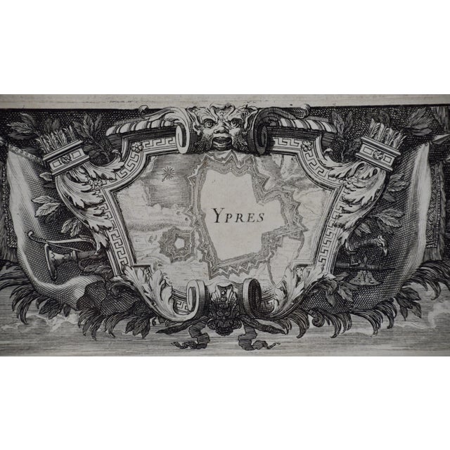17th Century Daniel Marot's the Siege of the Dutch Fortified City of Ypres by Louis Xiv, 1680 For Sale - Image 5 of 11
