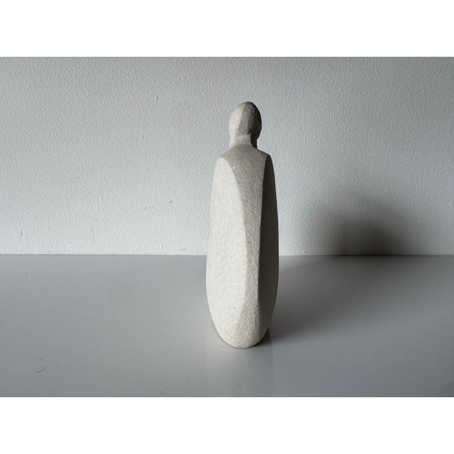 Art Deco Style Belgian Stone Lovers Woman & Man Marbell Sculpture For Sale - Image 9 of 10