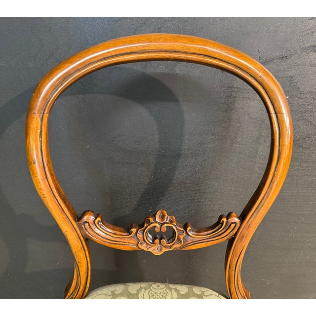 Cabriole Leg Desk Chair, 1870 For Sale - Image 6 of 8