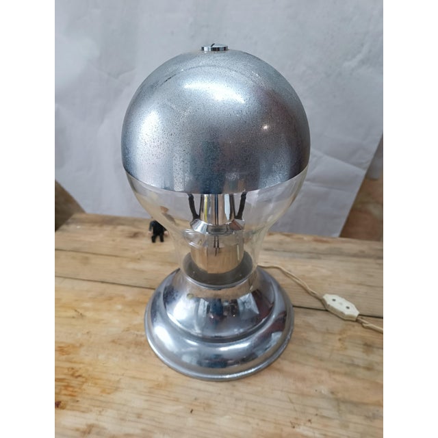 Vintage Ingo Maurer Style Table Lamp, 1960s, in Good conditions. Designed 1960 to 1969 European Plug (up to 250V).The...