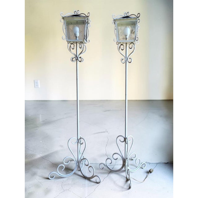 Wrought Iron Floor Lamps, 1950s, Set of 2 For Sale - Image 12 of 12