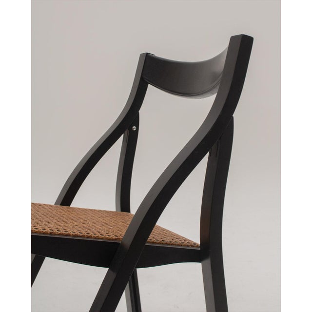 Cane Chair from Guilleumas, 1960s For Sale - Image 4 of 6
