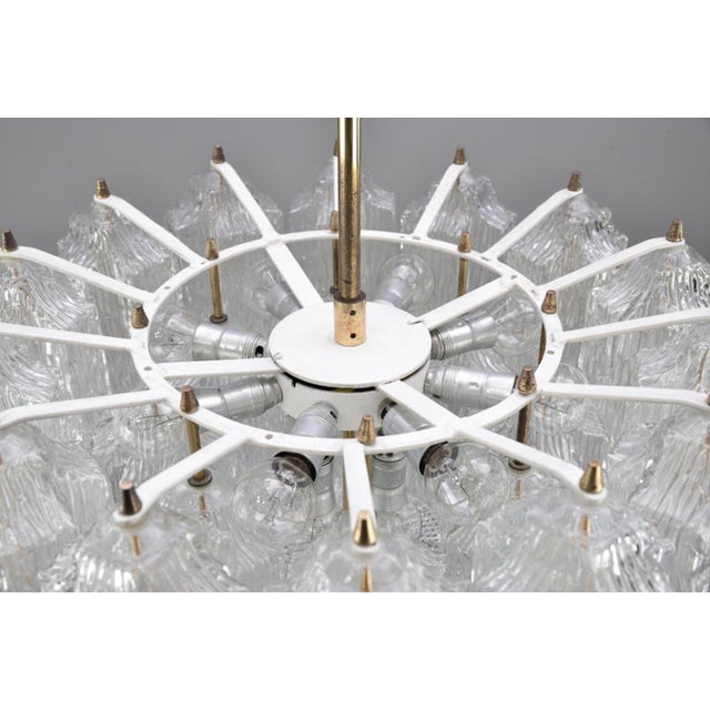 Ice Glass Chandelier from Kalmar, 1950s For Sale - Image 15 of 16