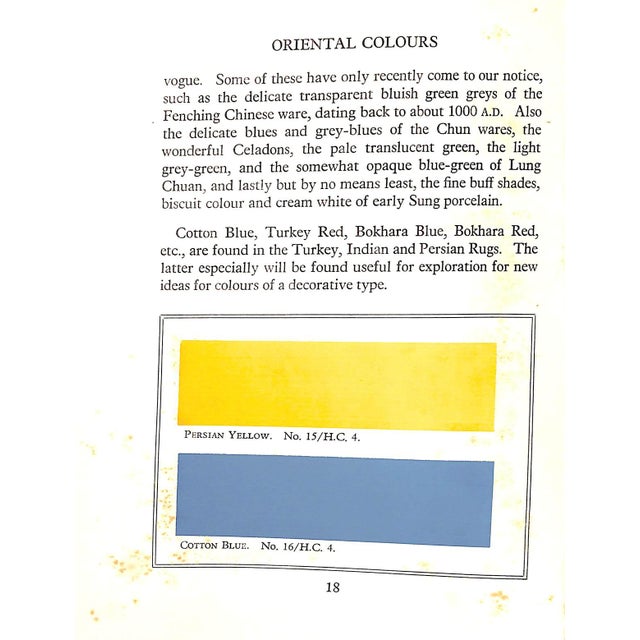 Paper "A Tint Book of Historical Colours Suitable for Decorative Work" 1950 For Sale - Image 7 of 18