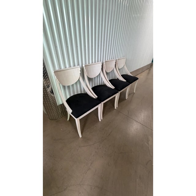 Modern 1980s White Lacquered Chairs by Pietro Constantini for Ello For Sale - Image 3 of 3
