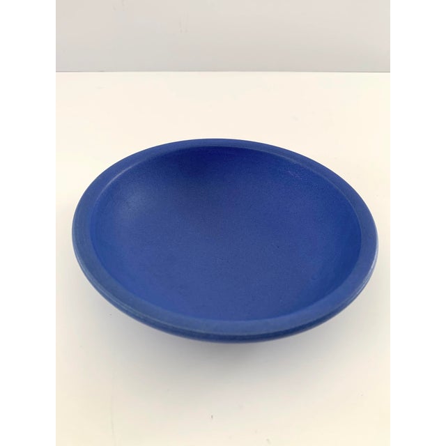 Electric Blue Artisan Ceramic Bowl by Dina No For Sale In San Francisco - Image 6 of 11