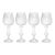 Rialto Twisted Optic Red Wine Glasses, Set of 4 For Sale