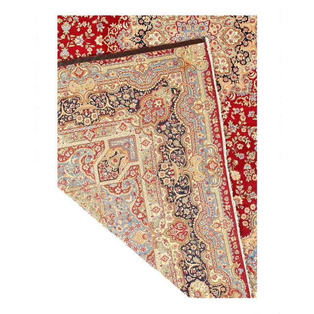 Traditional 1970s Pasargad DC Red Persian Kerman Rug For Sale - Image 3 of 3