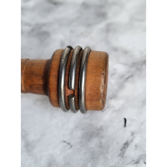Vintage Copper and Wood Candle Snuffer For Sale In San Francisco - Image 6 of 10