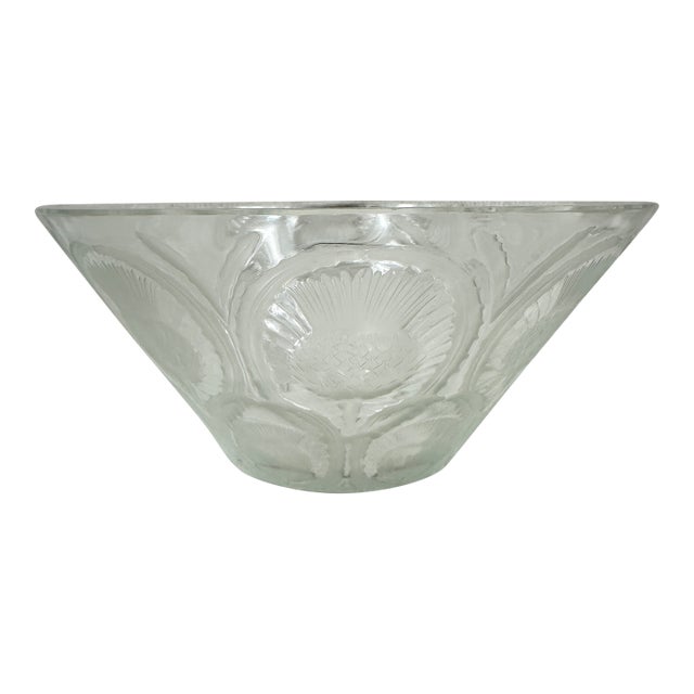 Vintage Lalique Thistle Bowl For Sale