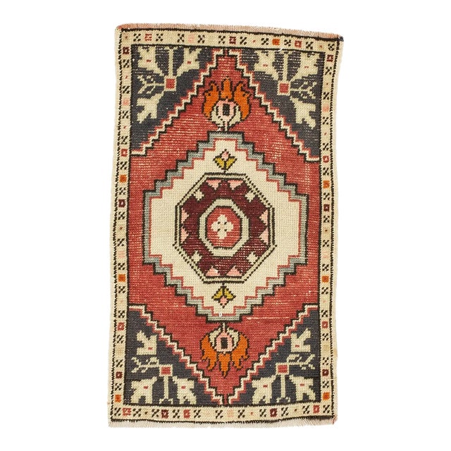 Mini Vintage Turkish Rug For Sale
