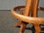 Antique Industrial Adjustable Swivel Oak Drafting Stool Barstool 1of3 ~ # 1 For Sale - Image 16 of 16