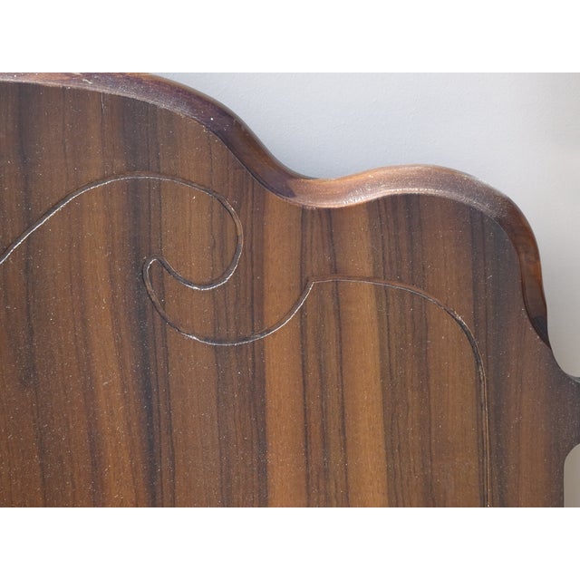 Bed Frame - Vintage Victorian Style Poster Bed Full Headboard Footboard & Rails For Sale - Image 13 of 13