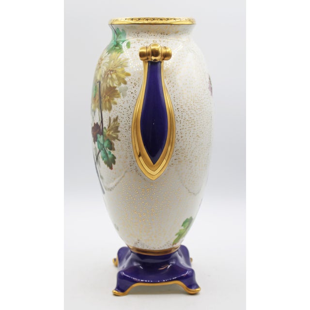 Circa 1880 Pair of French Porcelain Large Ovoid Form Vases For Sale - Image 9 of 12