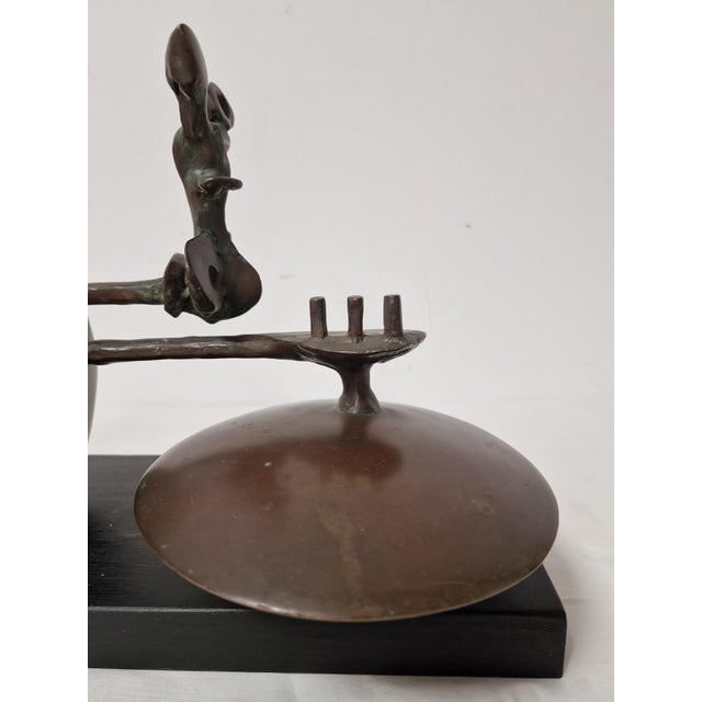 Riccardo Cassini, Untitled, 1970s, Bronze and Wood For Sale - Image 14 of 18