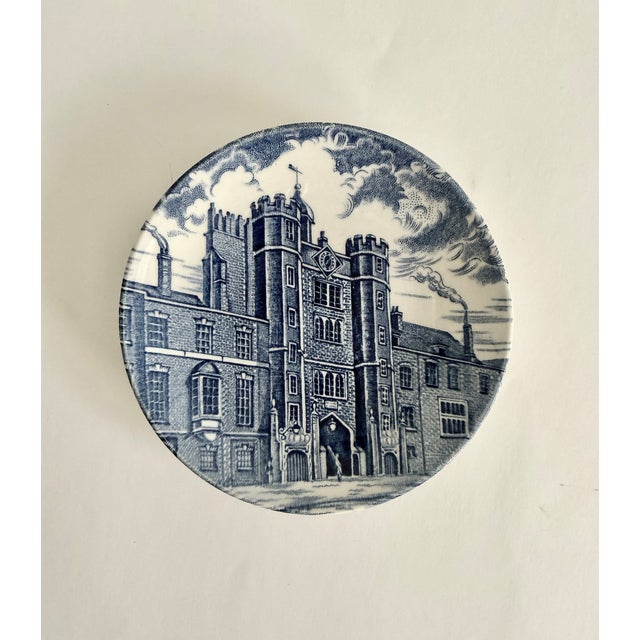 Wood & Son Blue and White Chinoiserie Wall Plates - Grouping of 3 For Sale - Image 4 of 7