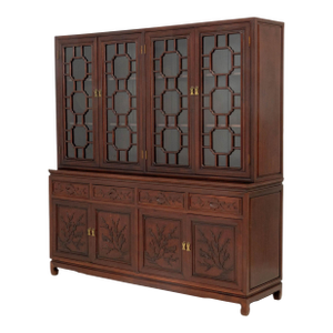 Chinese Rosewood China Cabinet