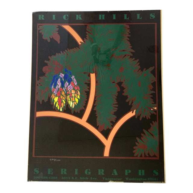 Rick Hills Serigraph Vancouver Tropical Print For Sale