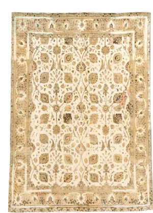 Early 20th Century Vintage Persian Tabriz Wool Rug