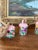 1970s Hand-Painted Pink Metal Bell Garland With Floral Motif, Set of 6 Decorative Hanging Bells. For Sale In Seattle - Image 6 of 10
