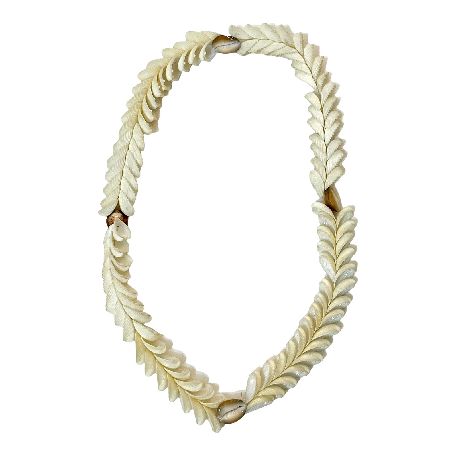 Vintage Coastal Tahitian Shell Garland | Chairish